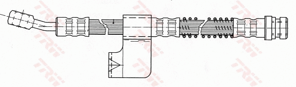 PHD754 TRW Тормозной шланг (фото 1)