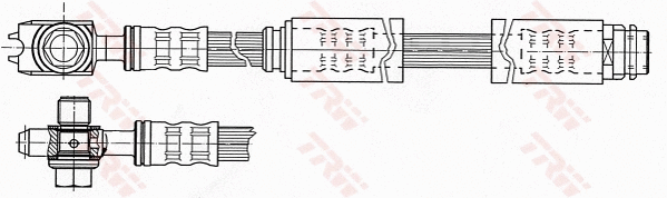 PHD771 TRW Тормозной шланг (фото 1)