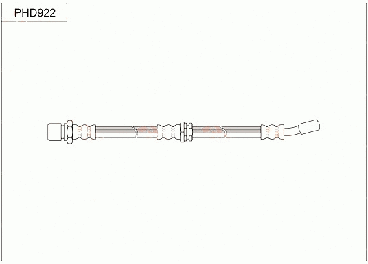 PHD922 TRW Тормозной шланг (фото 1)