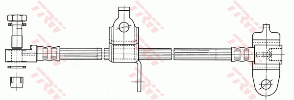 PHD990 TRW Тормозной шланг (фото 2)