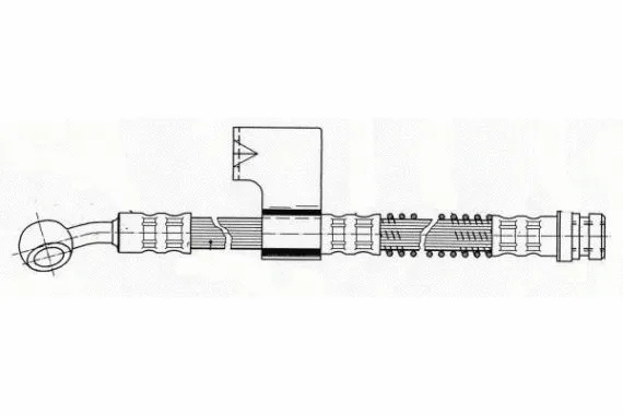 J3700544 NIPPARTS Тормозной шланг (фото 1)