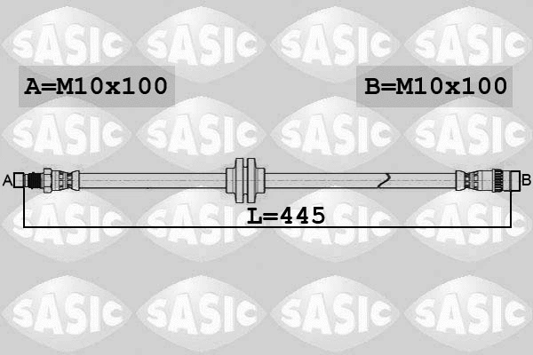 6604041 SASIC Тормозной шланг (фото 1)