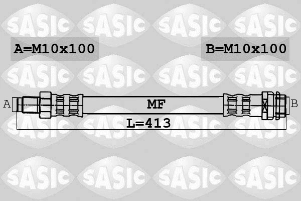 6606007 SASIC Тормозной шланг (фото 1)