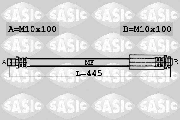 6606031 SASIC Тормозной шланг (фото 1)
