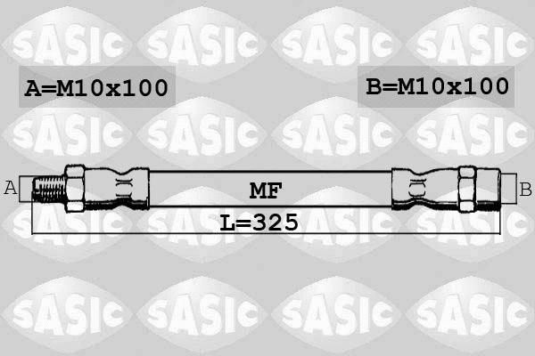 6606037 SASIC Тормозной шланг (фото 1)