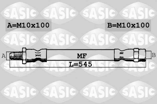 6606098 SASIC Тормозной шланг (фото 1)
