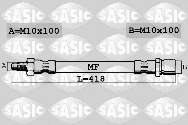 6606122 SASIC Тормозной шланг (фото 1)