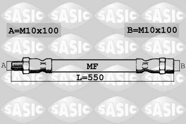 6606147 SASIC Тормозной шланг (фото 1)