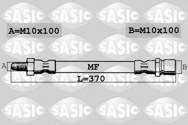 6606182 SASIC Тормозной шланг (фото 1)