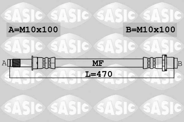 6606230 SASIC Тормозной шланг (фото 1)