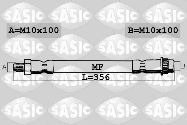 SBH0134 SASIC Тормозной шланг (фото 1)