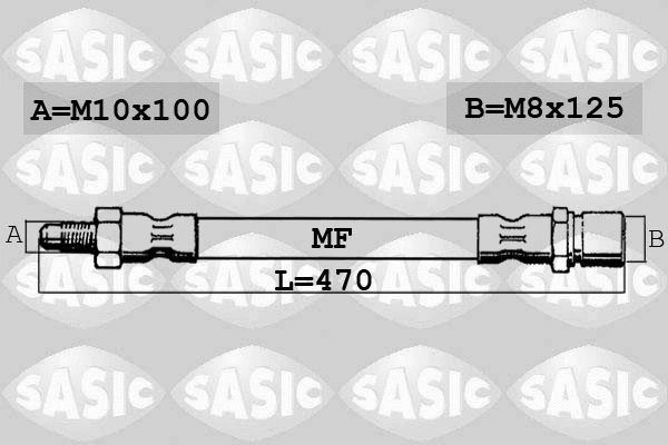 SBH0137 SASIC Тормозной шланг (фото 1)