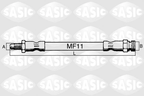 SBH0143 SASIC Тормозной шланг (фото 1)