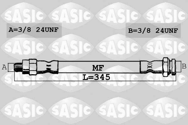 SBH4072 SASIC Тормозной шланг (фото 1)