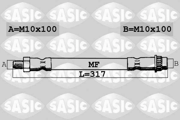 SBH4094 SASIC Тормозной шланг (фото 1)
