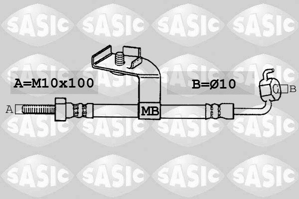 SBH6327 SASIC Тормозной шланг (фото 1)