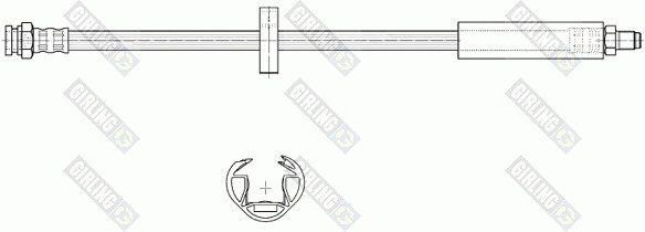 9002189 GIRLING Тормозной шланг (фото 1)