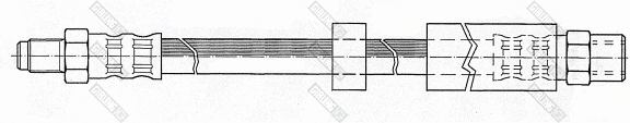 9002349 GIRLING Тормозной шланг (фото 1)