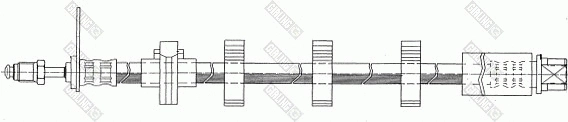 9002368 GIRLING Тормозной шланг (фото 1)