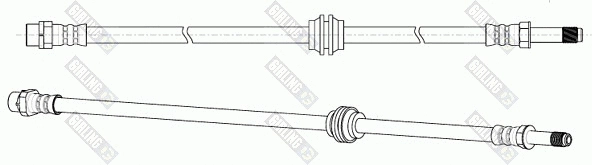 9002571 GIRLING Тормозной шланг (фото 2)