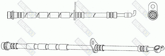 90041144 GIRLING Тормозной шланг (фото 2)