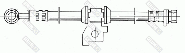 9004116 GIRLING Тормозной шланг (фото 1)