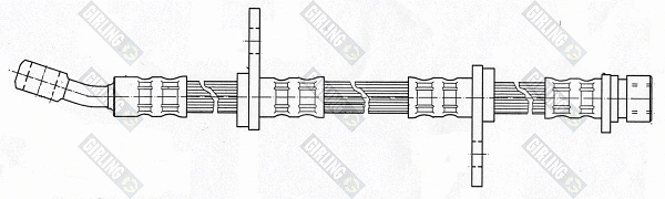 9004255 GIRLING Тормозной шланг (фото 1)