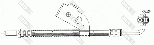 9004342 GIRLING Тормозной шланг (фото 1)