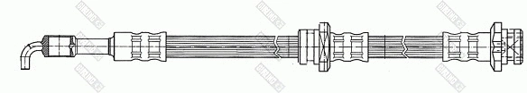 9004427 GIRLING Тормозной шланг (фото 2)
