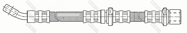 9004443 GIRLING Тормозной шланг (фото 1)