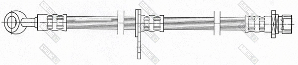 9004448 GIRLING Тормозной шланг (фото 1)