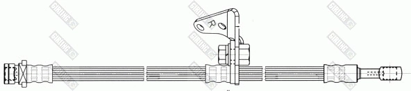 9004581 GIRLING Тормозной шланг (фото 2)