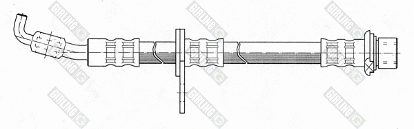 9004691 GIRLING Тормозной шланг (фото 2)