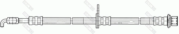 9004933 GIRLING Тормозной шланг (фото 1)