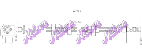 H4526 KAWE Тормозной шланг (фото 1)