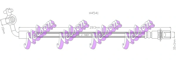 H4541 KAWE Тормозной шланг (фото 1)