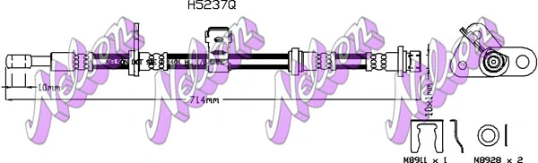 H5237Q KAWE Тормозной шланг (фото 1)