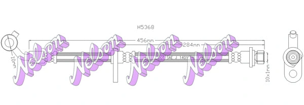 H5368 KAWE Тормозной шланг (фото 1)