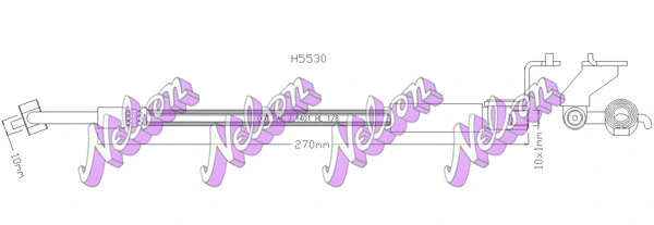 H5530 KAWE Тормозной шланг (фото 1)