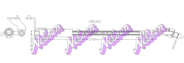 H5531Q KAWE Тормозной шланг (фото 1)