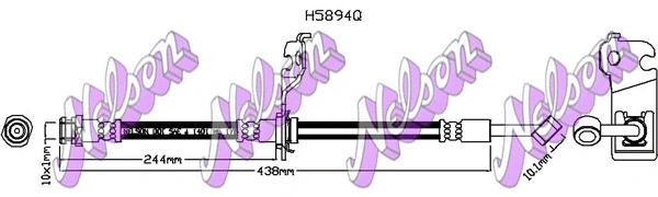 H5894Q KAWE Тормозной шланг (фото 1)