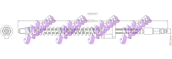 H5997 KAWE Тормозной шланг (фото 1)