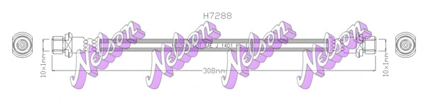 H7288 KAWE Тормозной шланг (фото 1)