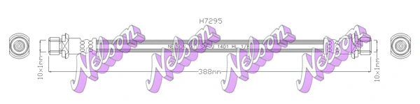 H7295 KAWE Тормозной шланг (фото 1)