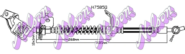 H7585Q KAWE Тормозной шланг (фото 1)