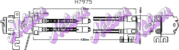 H7975 KAWE Тормозной шланг (фото 1)