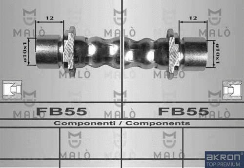 80315 MALO Тормозной шланг (фото 1)