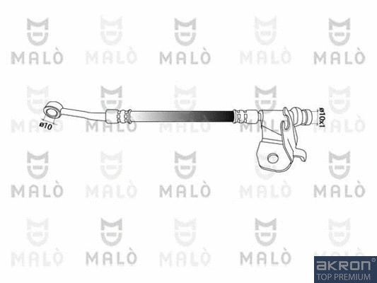 80908 MALO Тормозной шланг (фото 1)