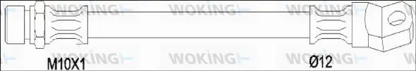 G1904.08 WOKING Тормозной шланг (фото 1)