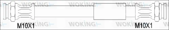 G1906.02 WOKING Тормозной шланг (фото 1)